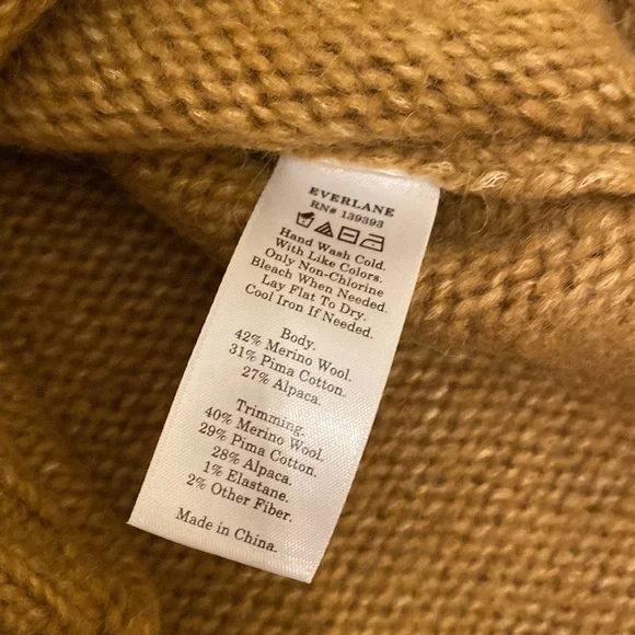 Everlane Cloud Turtleneck sweater. Size Xs.  Merino wool , Prima cotton alpaca - Picture 7 of 12